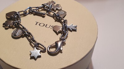 Tous pulsera original en acero abalorios varios charms Armband