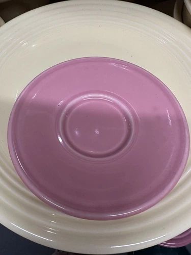Fiesta ROSE PINK JUMBO SAUCER - retired item and color - 6 1/2"
