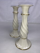 Set Of 2 Lenox Richmond Collection Candlesticks 8". Made In The USA