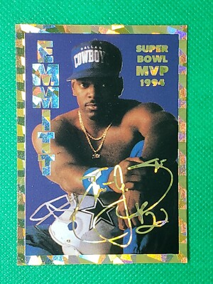 rare emmitt smith cards Emmitt Smith Autographed Trading Cards, Signed Emmitt Smith Inscripted Trading Cards