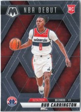 2024 Panini Mosaic Bub Carrington #259 NBA Debut Wizards