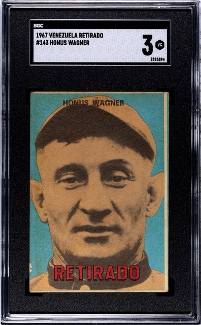 1967 Venezuela Topps Honus Wagner SGC 3 *Atemberaubend*