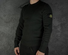 Stone Island Knit Wool Men  s Sweater Crew Neck