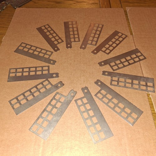 #61 (12 x STÜCK) * SUPER QUALITÄT * MECCANO NICKEL (VOR 1919 & HECK) WINDMÜHLENSEGEL