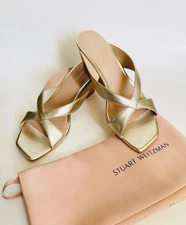 STUART WEITZMAN WOMEN’s Miami Wedge Slide Sandal Shoes | Size 8B | $450 | NEW