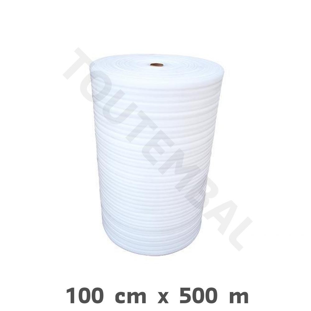 Rouleau mousse polyéthylène 1mm d'épaisseur pour emballage et protection en 100cm x 500m