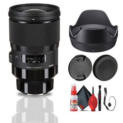 Sigma 28mm f/1.4 DG HSM Art Lens for Sony E Mount Bundle