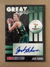 2020-21 Hoops Great Significance #GS-JSC Jack Sikma Auto Basketball Card