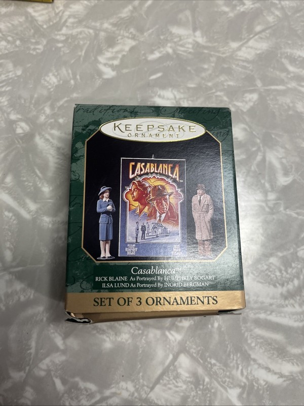 HALLMARK 1997 CASABLANCA--3 MINI ORNAMENTS