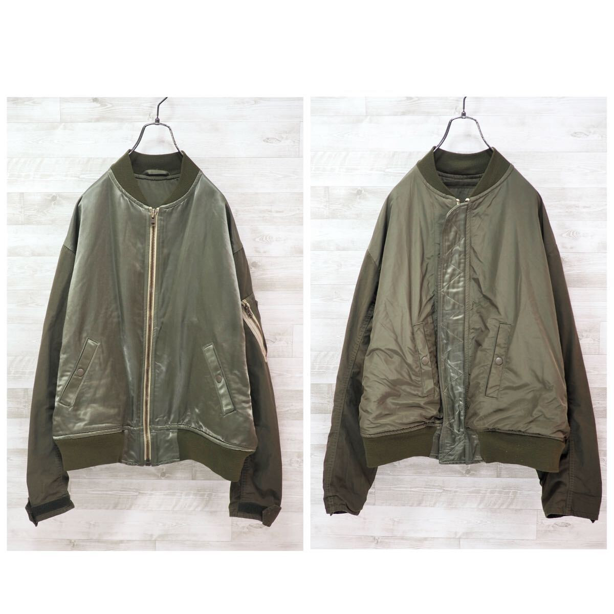NIGEL CABOURN 22AW MA-1 Modified JKT-50 Nigel Cabourn Flight NIGEL CABOURN 22AW MA-1 Modified JKT-50 Nigel Cabourn Flight