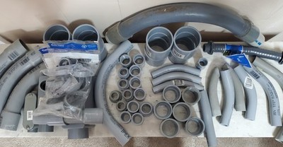 Schedule 40 Rigid PVC Conduit  Assortment Of  64 Pieces From 1/2 Inch To 1 1/4''