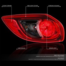 Luz Trasera Derecha Exterior Para Mazda CX-5 2013-2016, Marca Bryght88, Con Bombilla Incluida