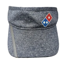 Domino's Pizza Strapback Visor Hat Blue One Size Employee Uniform