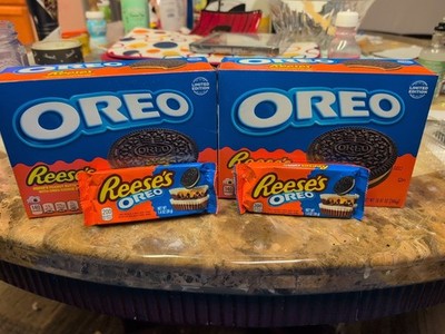 2 REESE'S OREO PEANUT BUTTER CUPS + 2 Boxes Oreo Reese's Cookies Expired 