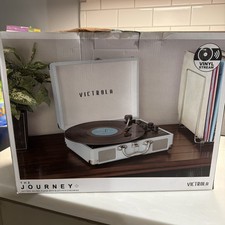 Victrola Journey Bluetooth Suitcase Record Player- Turquoise