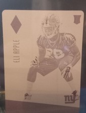2016 Eli Apple Rookie Print Plate Panini Phoenix 1/1 Magenta Giants