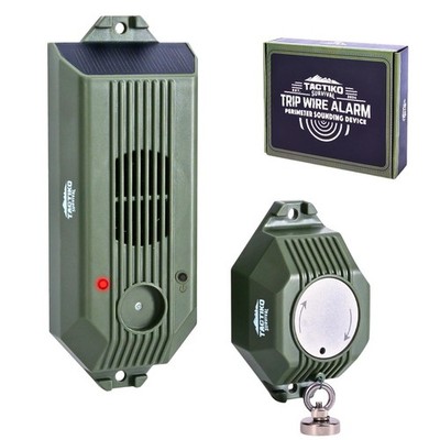 Tactiko Wire Trip Perimeter Alarm 2.0, 129 dB Rechargeable Perimeter   80ft K...