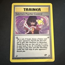 Sabrina's Psychic Control 121/132 Uncommon Gym Challenge Pokemon Unlimited NM on eBay