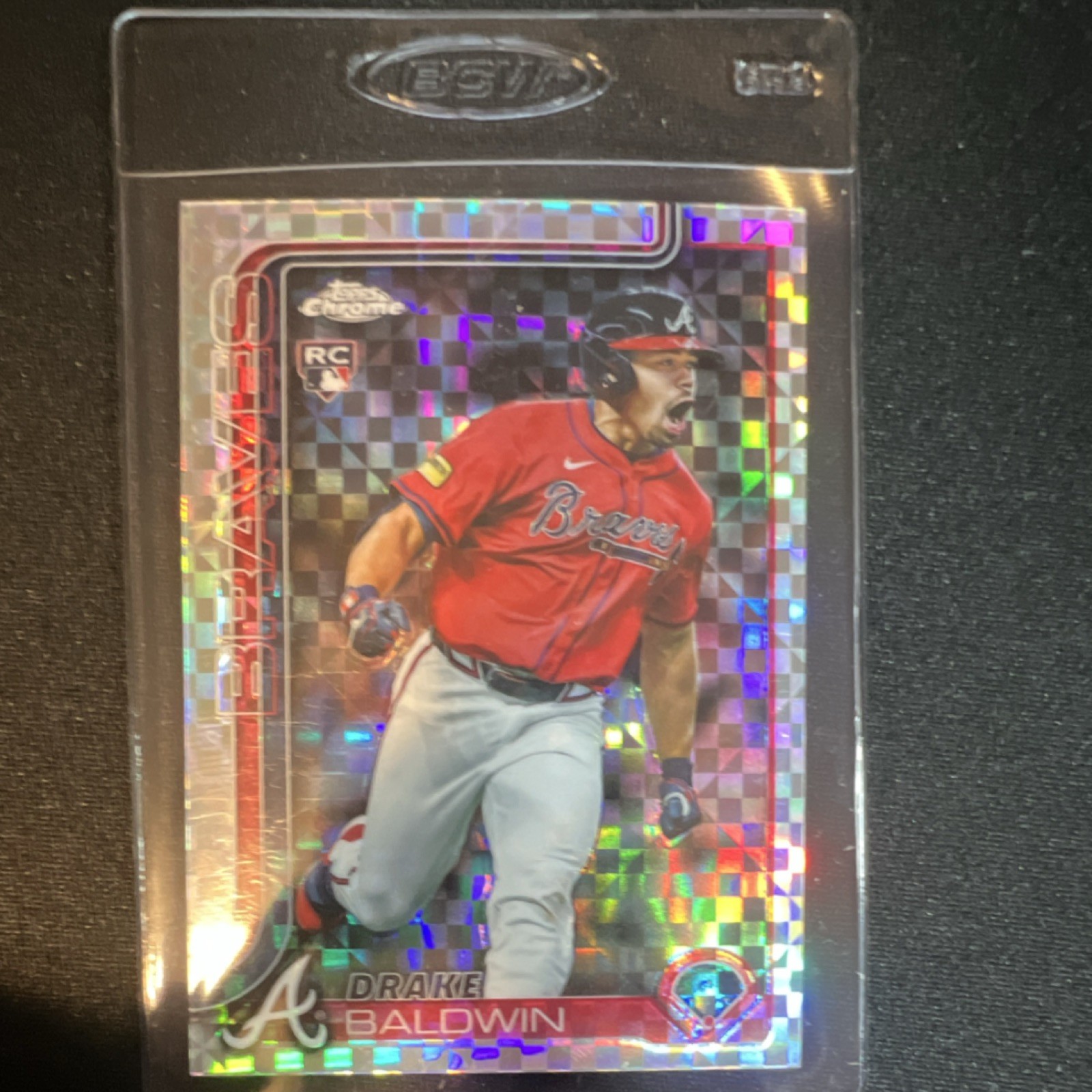 Topps 2025 Chrome Update X-Fractor Rookie Drake Baldwin #USC96 Braves BVG MLB
