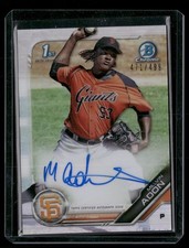 2019 Bowman Chrome #CPA-MA Melvin Adon Prospects Autographs Refractor #/499