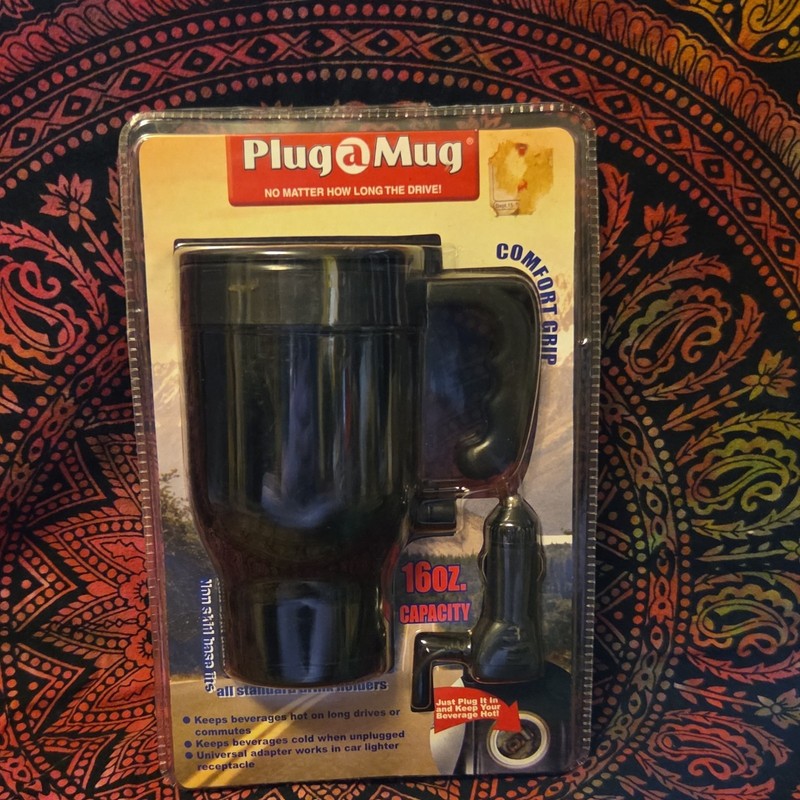 Plug a Mug 12V Heated Travel Mug 16oz Black Heated Mug MPN 1505771