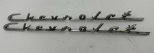 Vintage Chevrolet Emblem Badge Fender Hood Trunk Chrome Oem Original Parts