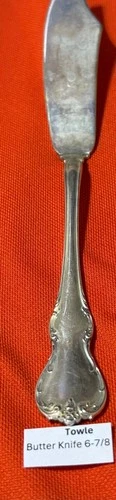 Towle French Provincial Sterling Silver butter Knife - 6  7/8" - No Monogram