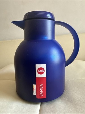EMSA SAMBA - Navy Vacuum Carafe - Glass Inside- Made in Germany -NEW