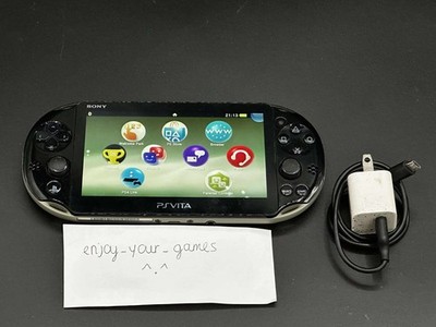 Sony PS Vita LED PCH-2000/2001 Black/Khaki WIFI with Charger - SHIP IN 1-DAY