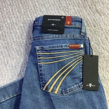 7 For All Mankind Dojo Tailorless Flare Leg Slim Illusion Jeans Size 27 NWT