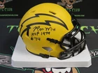 RON MIX AUTOGRAPHED SIGNED LOS ANGELES CHARGERS RAVE MINI HELMET BAS BECKETT TC2