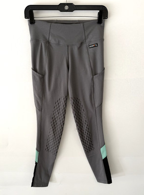 Kerrits Riding Pants Womens XS Gray Equestrian Pockets Utility Breeches Tight