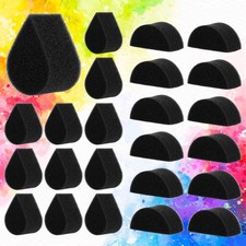 Face Painting Sponges, 24PCS Face Paint Sponges Professional Black High Densi...