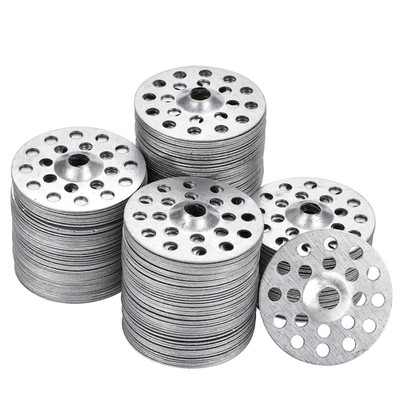 1 Inch Plaster Washers 200 Pcs Plaster Buttons Metal Washers for Screws Plaster