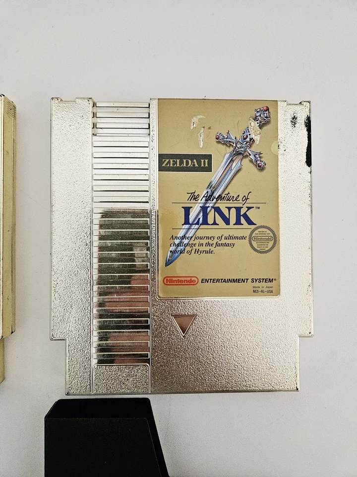The Legend of Zelda 1 & 2 Adventure of Link Gold NES Nintendo Lot Tested - Image 3 of 4