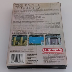 The Battle of Olympus - Jeu Nintendo NES - En boite - Complet