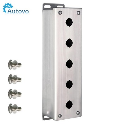 12 x4 x3'' 304 Stainless Steel Push Button Box, IP66 Dustproof, Five Hole