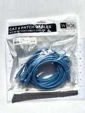 CAT 6 Patch Cables - 6 blue 3ft cables