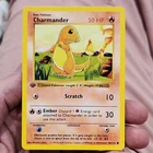 Pokémon Charmander 1st Edition Base Set Shadowless 46/102 50 HP Basic English