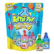 Baby Bottle Pop Candy Lollipops Variety Pack - 10 Ct 10 Count Bag, Blue