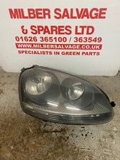 VOLKSWAGEN GOLF MK5 2008 DRIVERS SIDE O/S HEADLIGHT HEADLAMP GREY INSERT