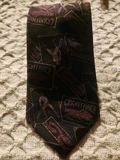 FERRELL REED MENS TIE Purple And Brown silk Fabrics From England USA 57 x 3 5/8