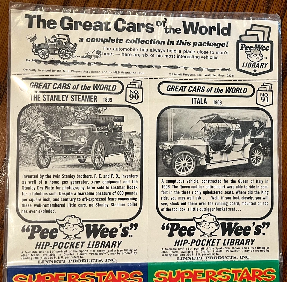 Banco de tarjetas de béisbol 1975 Cincinnati Reds Pee Wees Superstars, Pérez, casi nuevo/como nuevo Foto 4 de 4