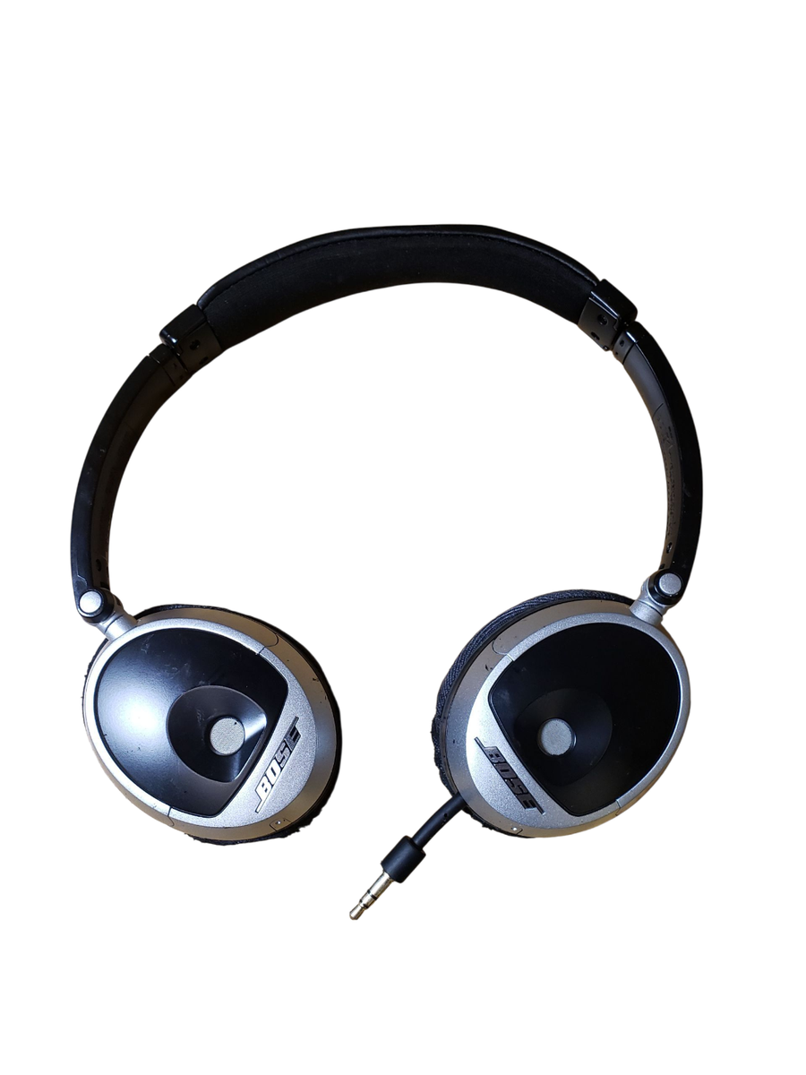 ウ*ギ様 新品未開封 BOSE on-ear headphones Tripor Bose Triport OE Black/Silver Wired Comfortable Adjustable On-Ear