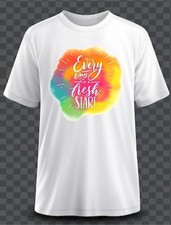 personalized Every day Fresh  print t-shirts White Gildan DryBlend® 50 Cotton/50