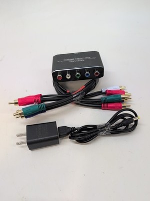 HDMI to YPBPR 1080P Stereo Audio Video Converter Analog TV Projector 