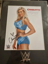 WWE Charlotte Flair Signed 11x14 2018 VIP Ringside Autographed Queen Promo Photo