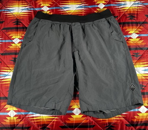 Prana Vaha Shorts Mens Size 32 Gray Drawstring Comfort Yoga Running Outdoors