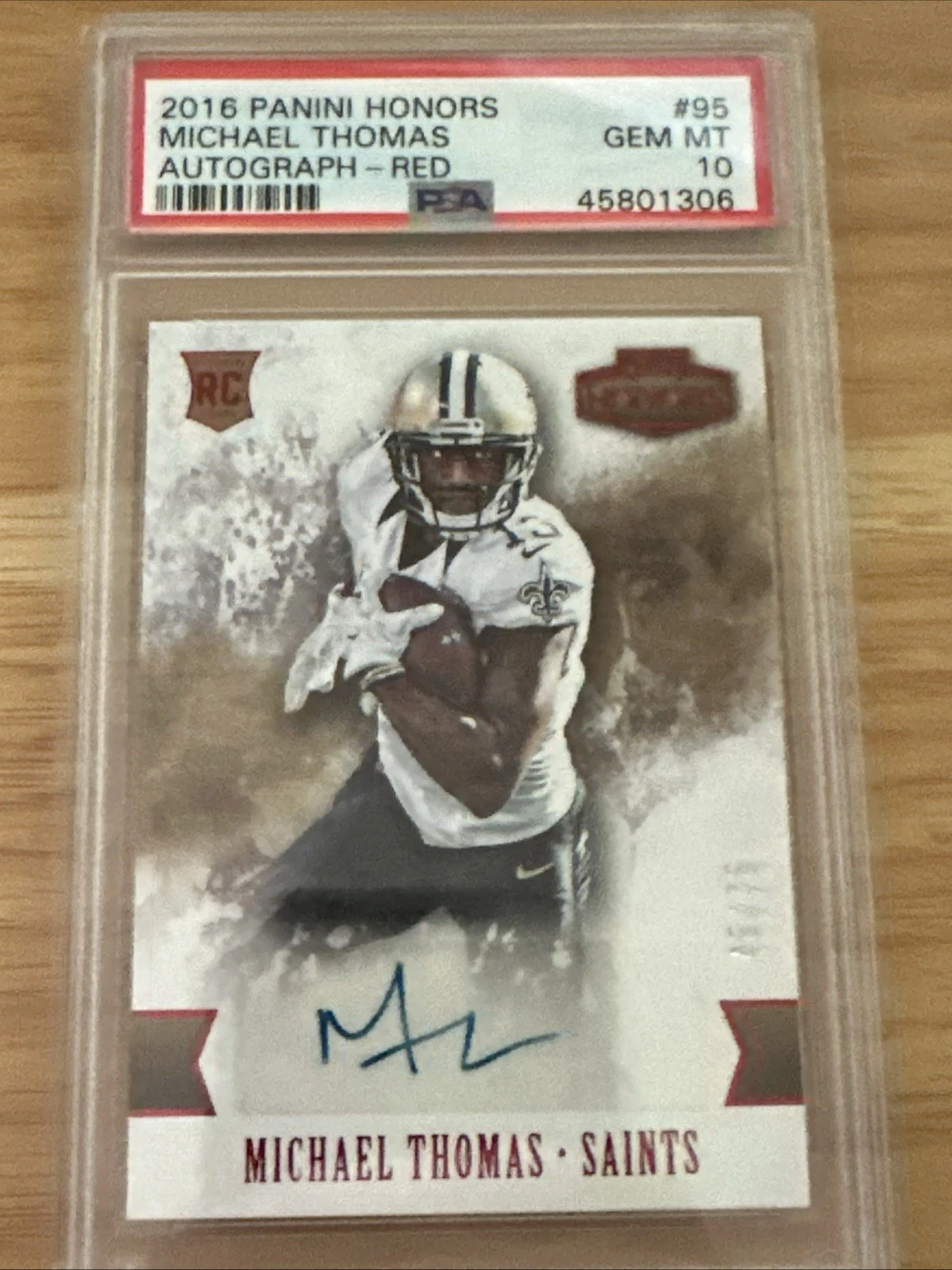 Michael Thomas Panini Honors #95 Autograph-Red