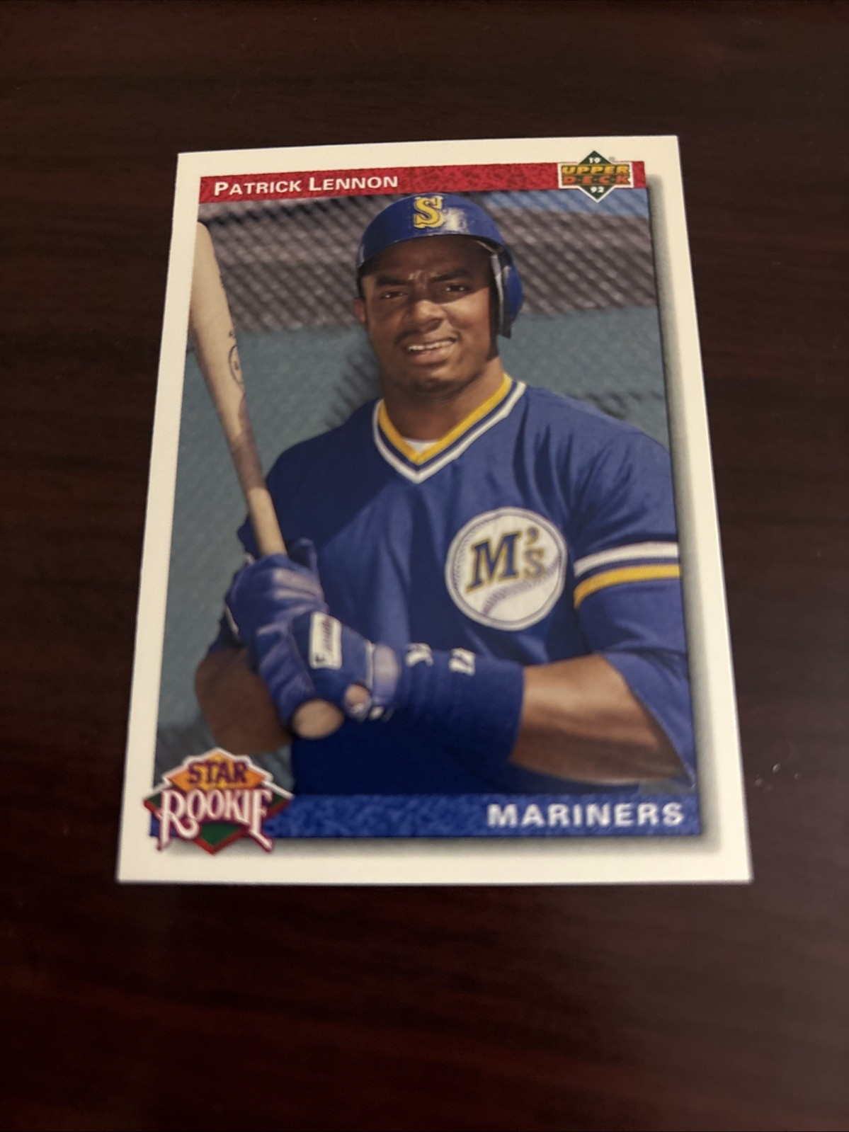 1992 Upper Deck - Star Rookie RC Patrick Lennon #13 Seattle Mariners